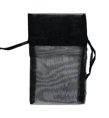black organza drawstring bag 27258-bx